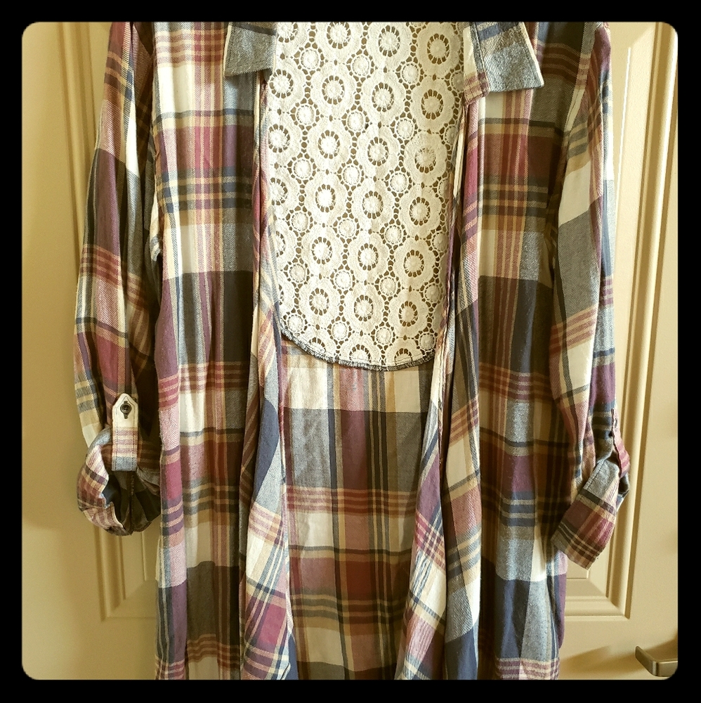 Plaid Cardigan